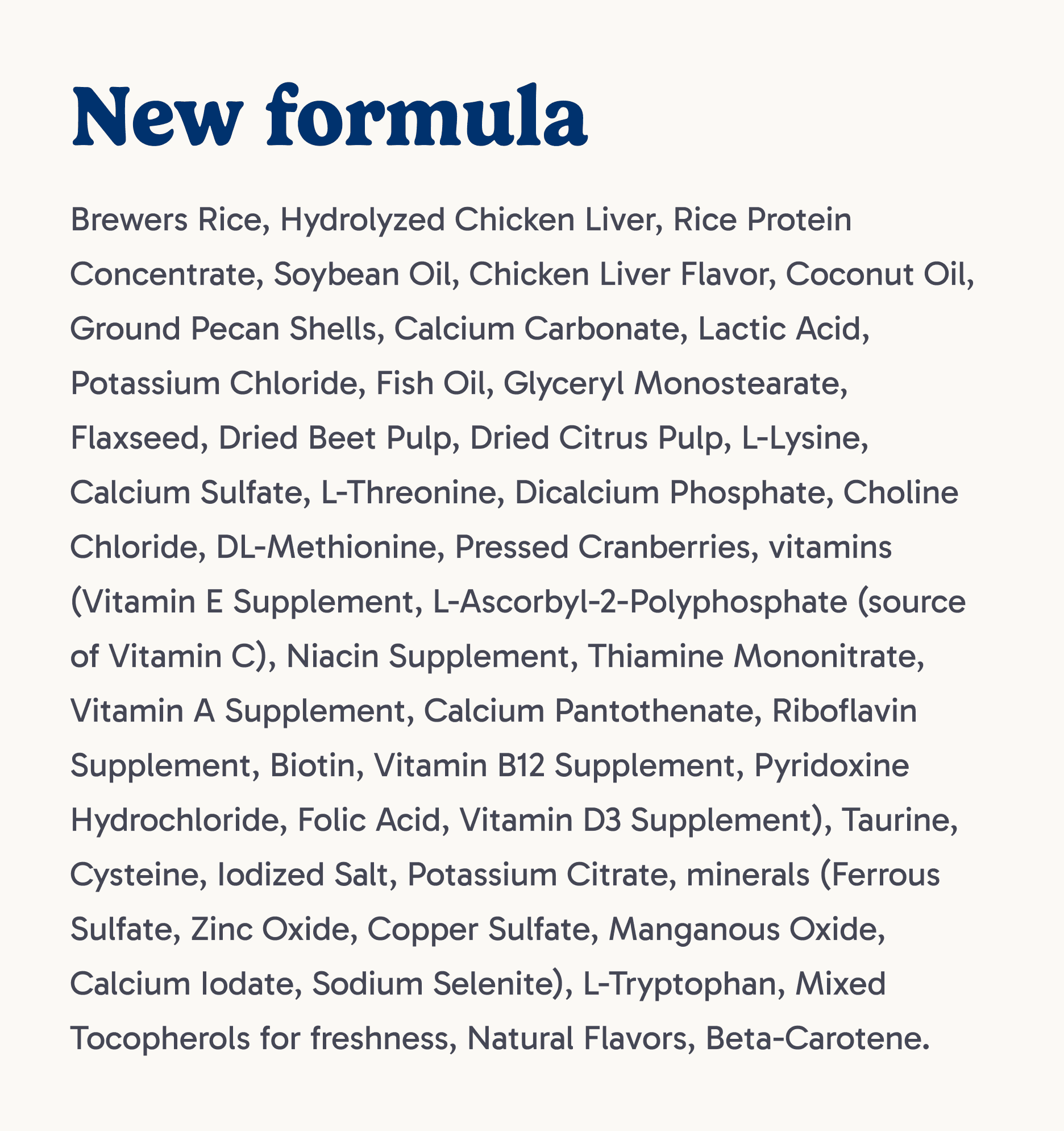New Formula
