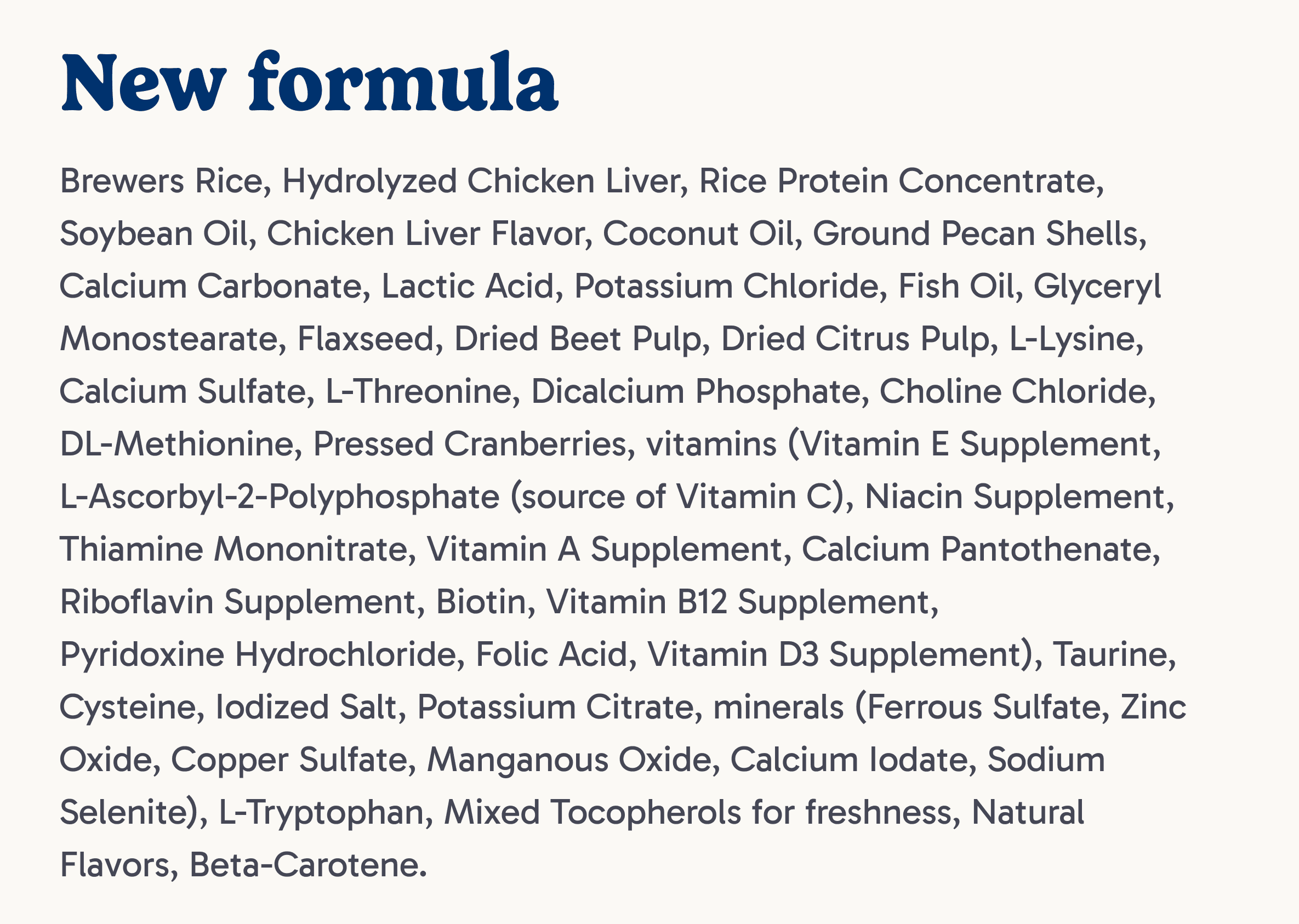 New Formula