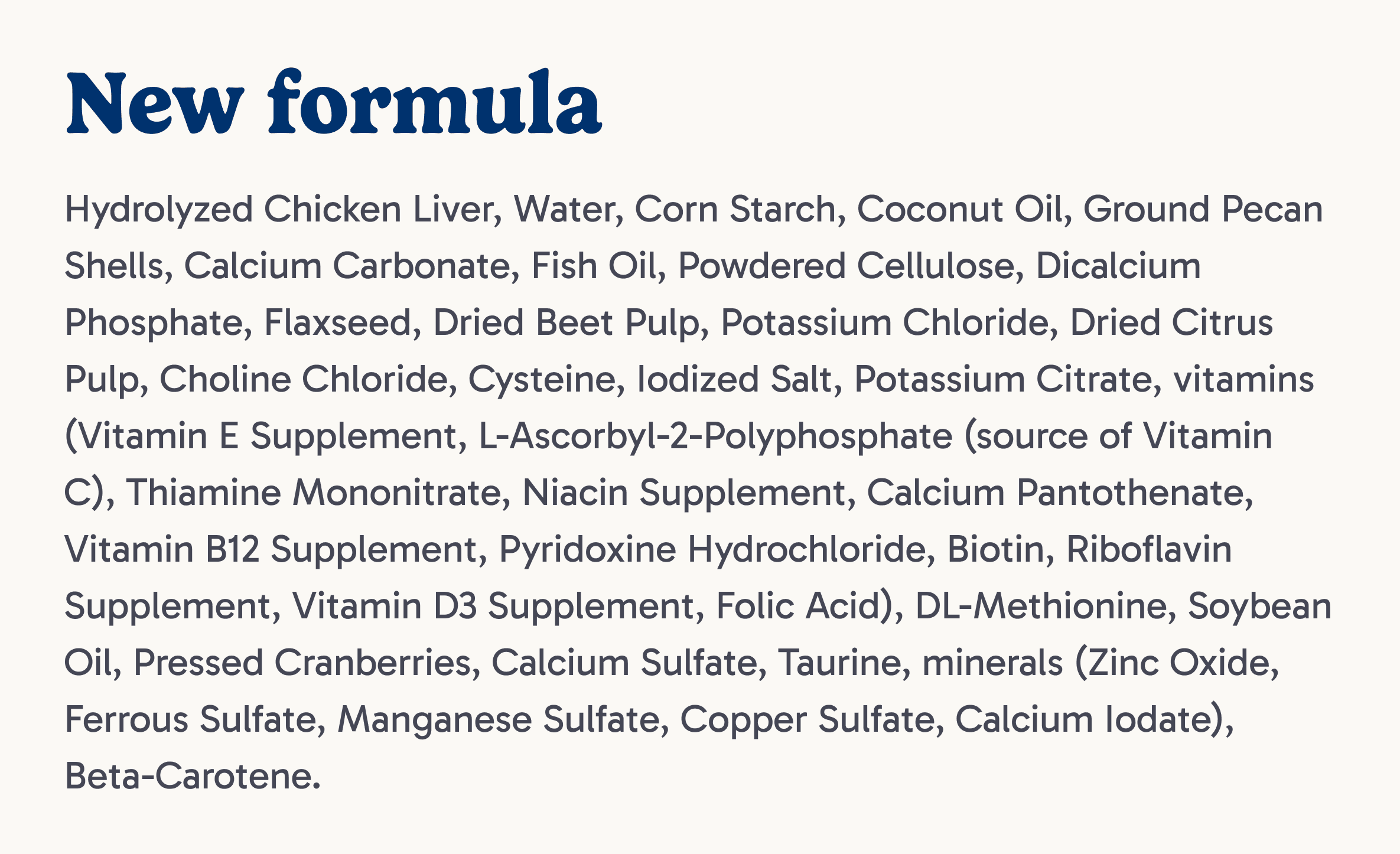 New Formula