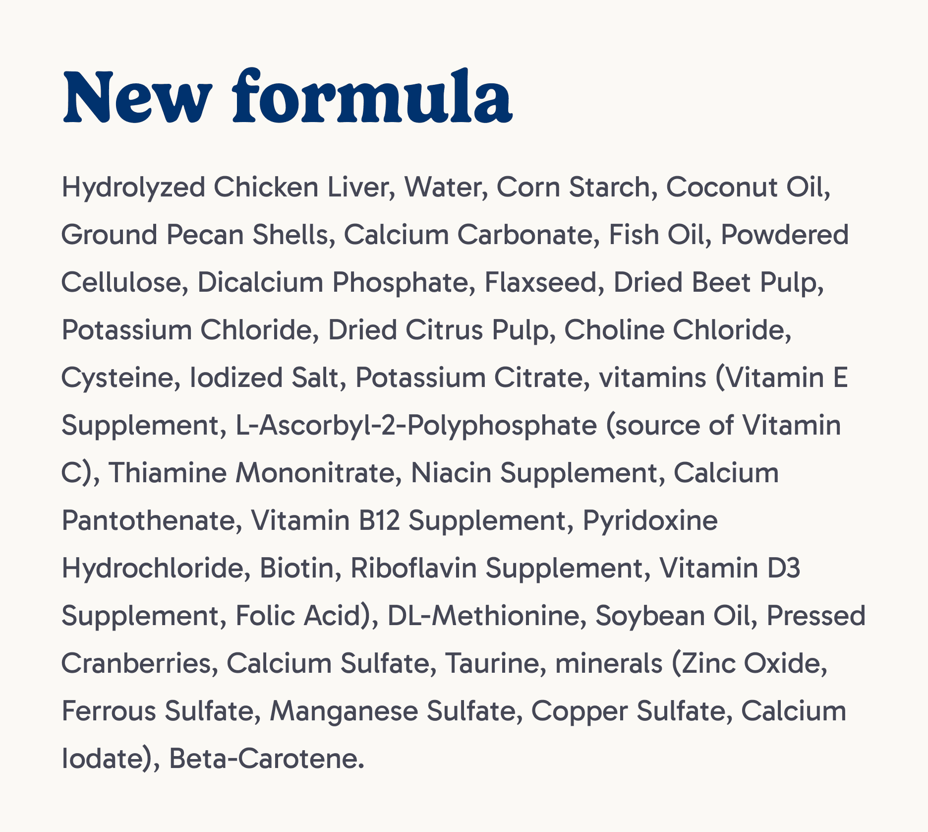 New Formula