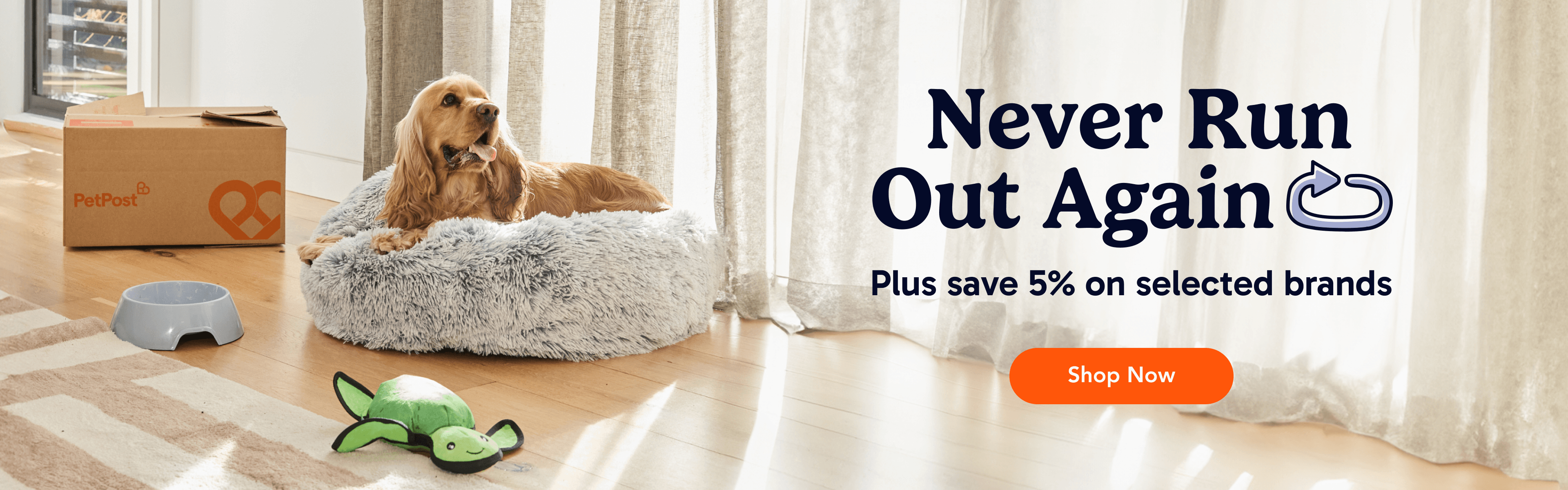 Never Run Out Again | Plus save 5% on selected brands