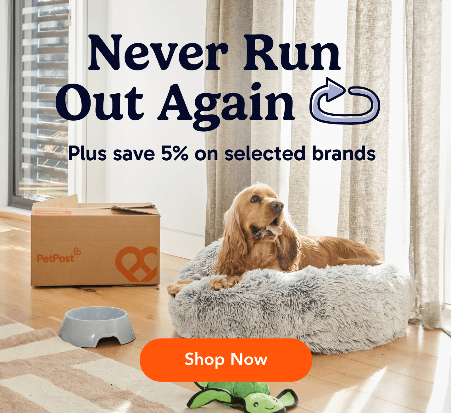 Never Run Out Again | Plus save 5% on selected brands